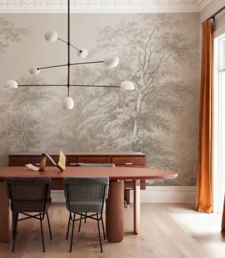 Tapeta Watercolor Grove Beige od Wallcolors