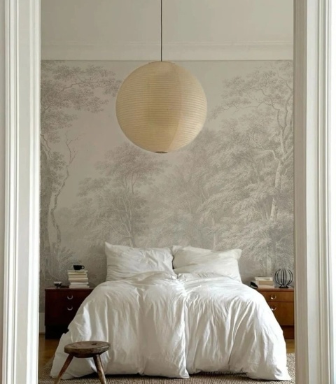 Tapeta Watercolor Grove Beige od Wallcolors