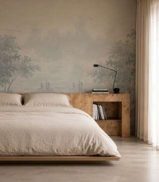 Tapeta Rural Reverie Blue od Wallcolors