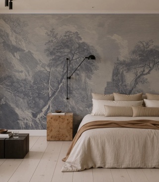 Tapeta Ethereal Valley Blue od Wallcolors