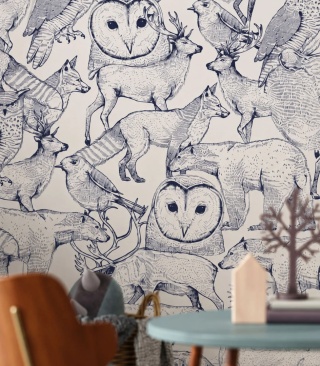 Tapeta Forest Friends od Wallcolors