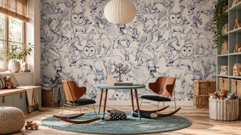 Tapeta Forest Friends od Wallcolors
