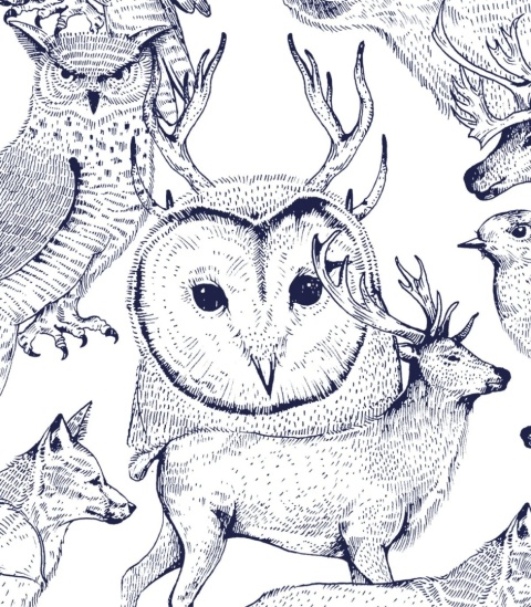 Tapeta Forest Friends od Wallcolors