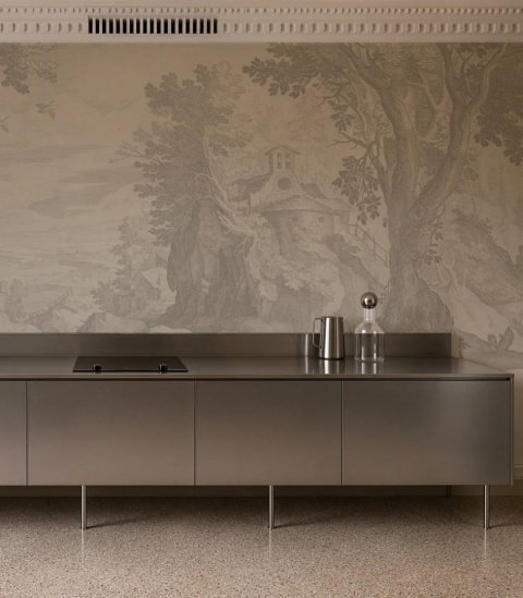 Sacred Path Beige Tapete von Wallcolors