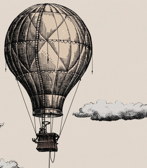 Tapeta Balloons od Wallcolors