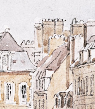 Roofs Tapete von Wallcolors