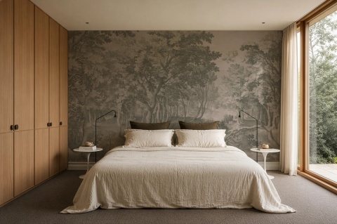 Tapeta Timeless Trees Green od Wallcolors