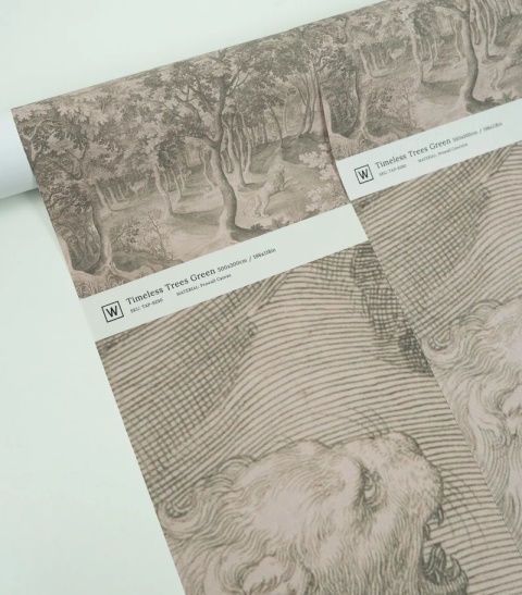 Tapeta Timeless Trees Green od Wallcolors
