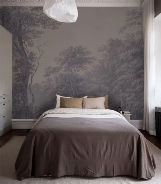 Tapeta Watercolor Grove Blue od Wallcolors