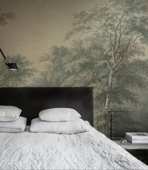 Tapeta Watercolor Grove od Wallcolors