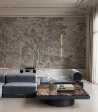 Tapeta Timeless Trees Beige od Wallcolors