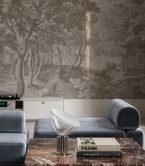 Tapeta Timeless Trees Beige od Wallcolors