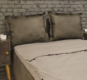 Underground Upholstered bed - natural leather