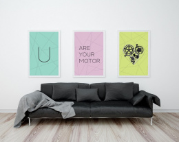Set of 3 graphics You are Your Motor