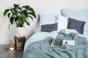 Bed linen with cotton (pastel blue)