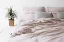 Bed linen with cotton (dirty pink)