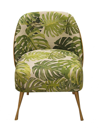 Fotel tapicerowany Monstera Green