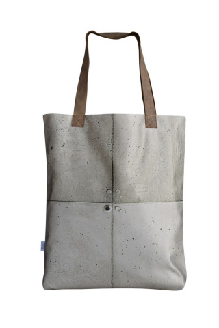 Bag Mr.m Concrete / ears natural leather