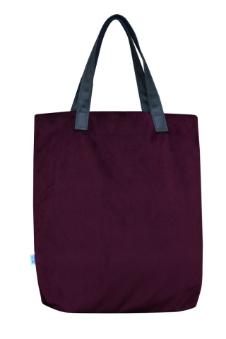 Bag Mr. m velvet burgundowa/ears natural leather