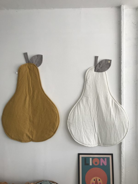 Linen Play mat Pear