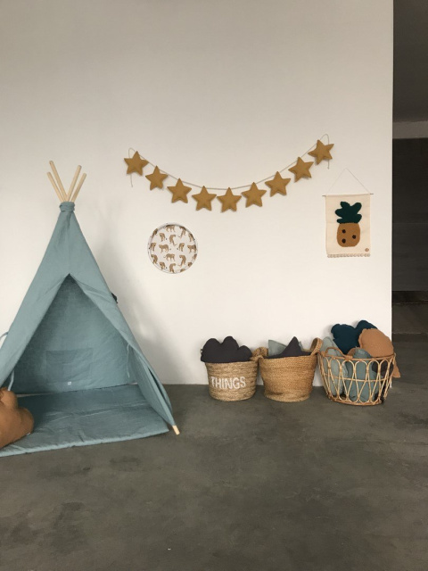 TEEPEE TENT WITH FLAX GREEN