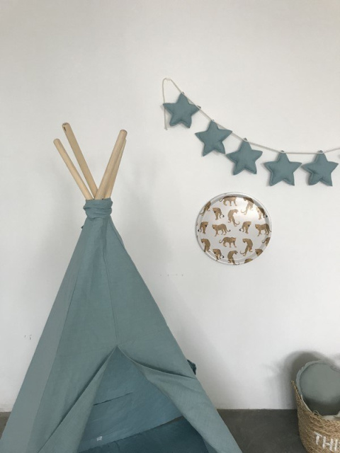 TEEPEE TENT WITH FLAX GREEN