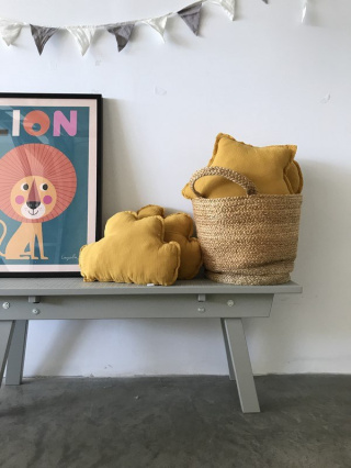 Mustard Cloud Pillow "musk"