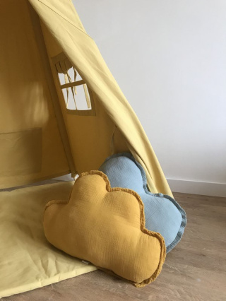 Mustard Cloud Pillow "musk"