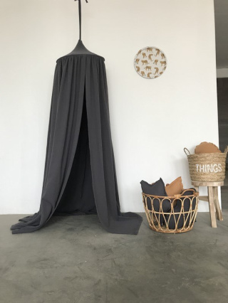 Teepee Muslin Canopy "Anthracite grey"