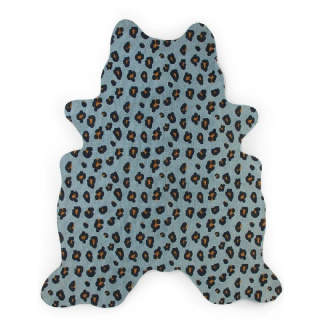 Childhome Teppich Leopard 145 x 160 cm Blau