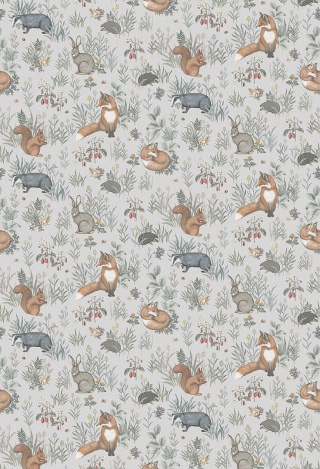 WALL WALLPAPER / MURAL NEWBIE Forest Friends