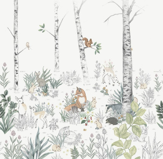 Wall wallpaper / mural NEWBIE Magic Forest 270 x 265 cm