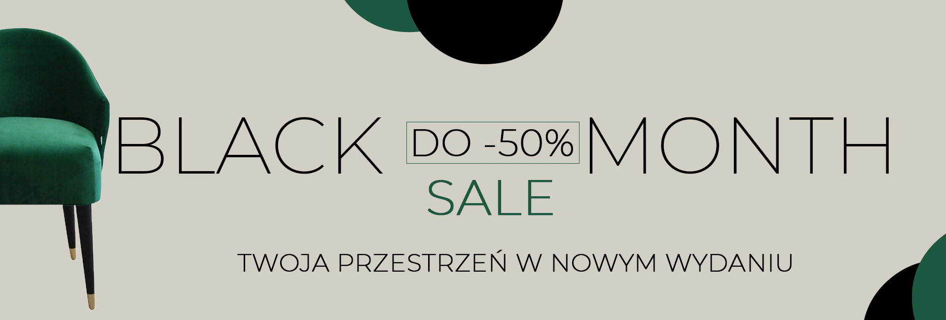 Black Month SALE promocje do 50%